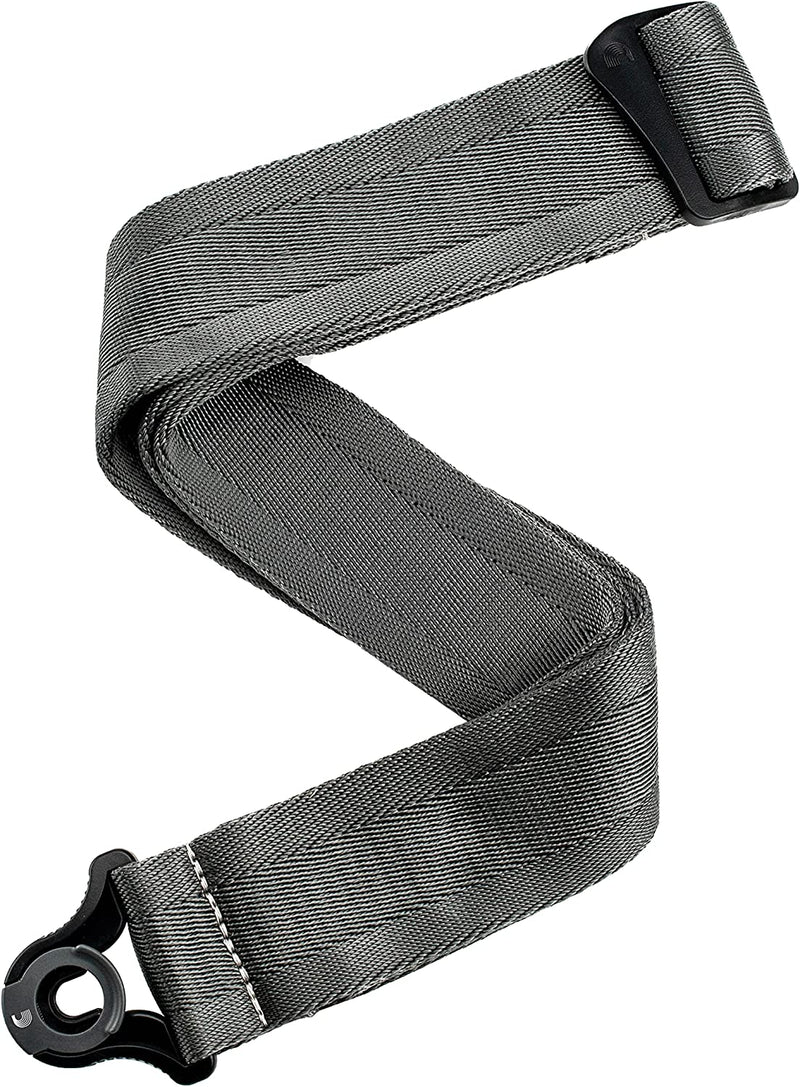 Planet Waves 50BAL09 50mm Auto Lock Guitar Strap (Metal Grey)