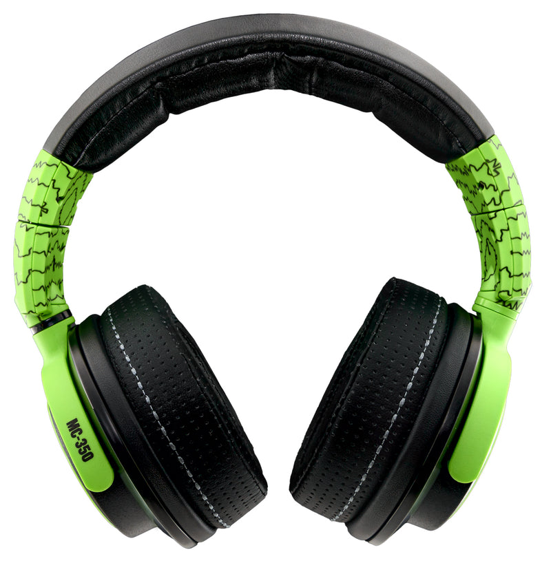 Mackie MC-350 Professional Closed-Back Headphones - Limited Edition Green Lightning