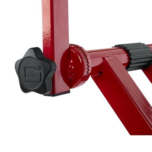 Gator Frameworks Gfw-Key-5100Xred  Deluxe Two Tier X Style Keyboard Stand Nord Red - Red One Music