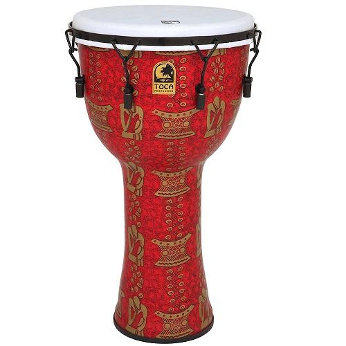 Toca Tf2Dm-10T  Djembe Toca Tf2Dm-10T 10 Mechanically-Tuned Thinker - Red One Music