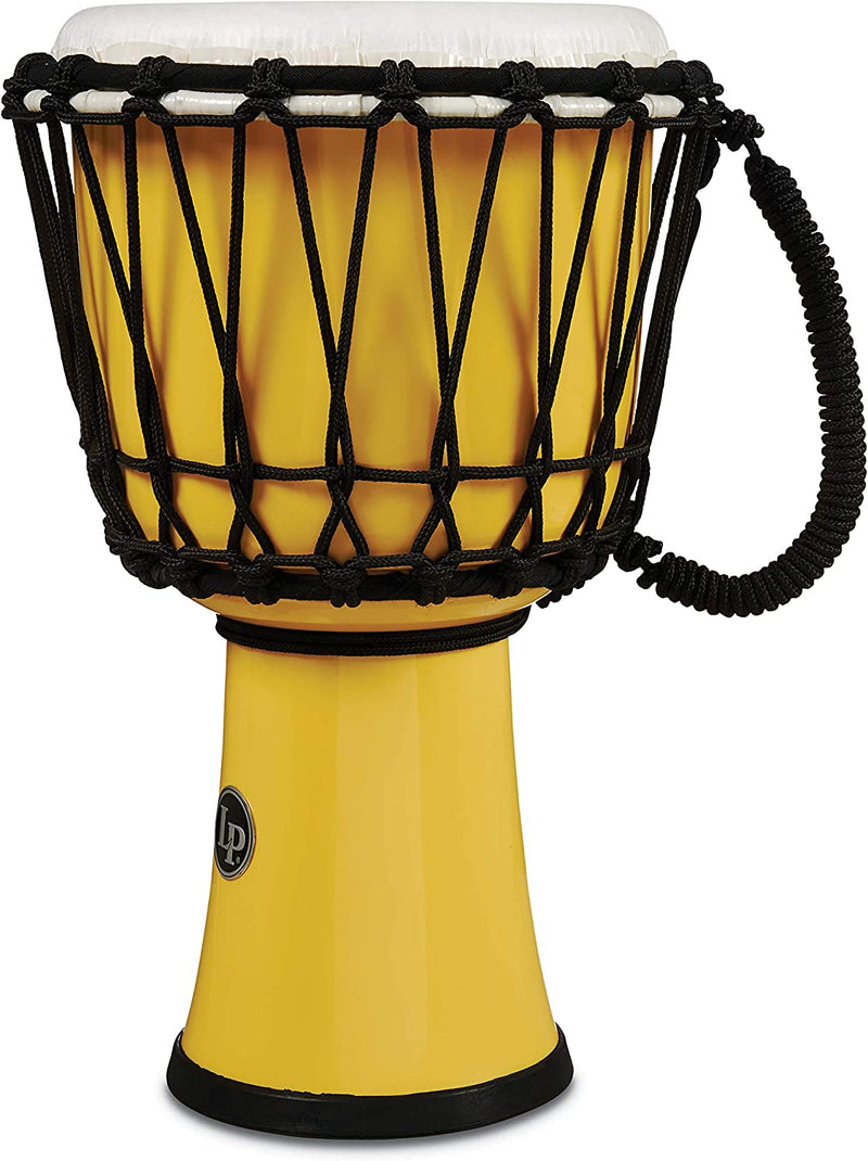 Latin Percussion LP1607YL World Rope Circle Djembe - 7" (Yellow)