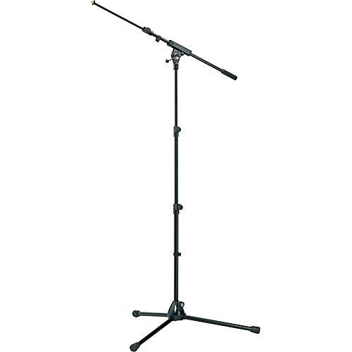 K&M 252 Black  Microphone Stand With Boom Arm Black - Red One Music