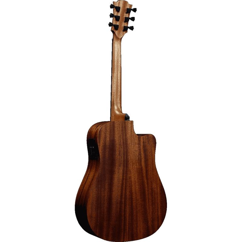 Lag Guitars TLHV15DCE Tramontane HyVibe 15 Cutaway Left-Handed Acoustic Electric Guitar w/ Bluetooth - Natural