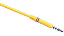 Mogami TT Bantam Patchcord Pure Patch TT to TT Molded Cable (Yellow) - 18"