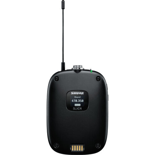 Émetteur de poche numérique sans fil Shure SLXD1 (G58 : 470 à 514 MHz)