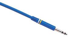 Mogami TT Bantam Patchcord Pure Patch TT to TT Molded Cable (Blue) - 24"