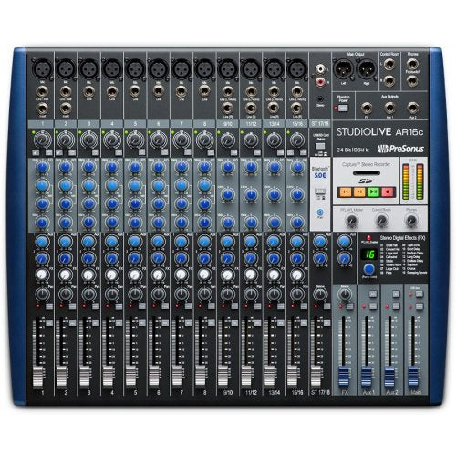 PreSonus STUDIOLIVE-AR16C 16-channel Mixer / Recorder W/ USB-C - Red One Music