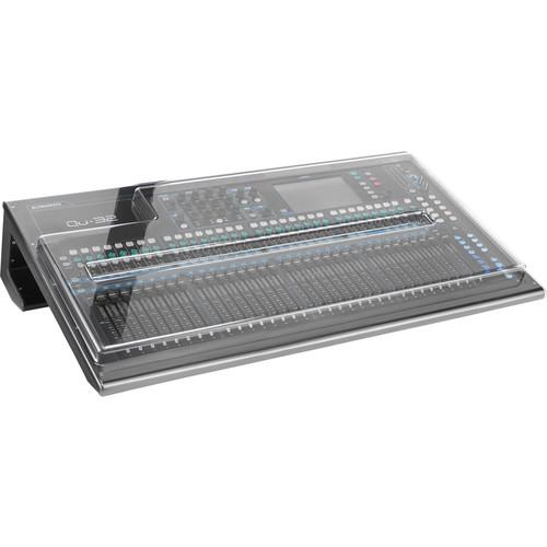 Decksaver DSP-PC-QU32 Cover For Allen And Heath Qu-32 Mixer Smokedclear - Red One Music