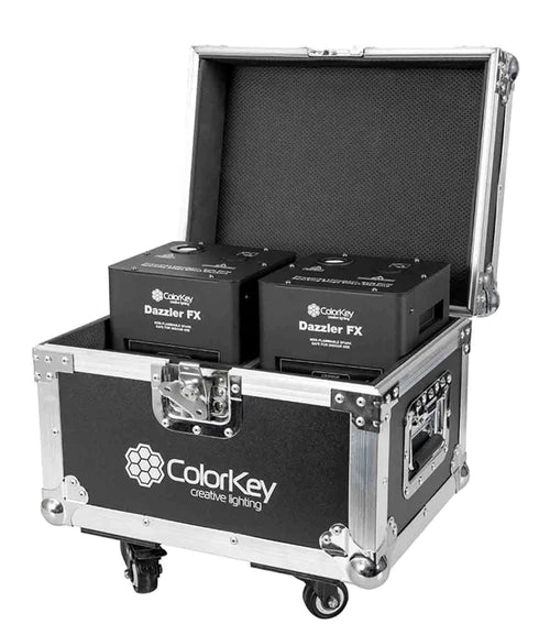 ColorKey CKU-7702 DAZZLER FX 2-Pack with Road Case (Black)