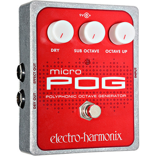 Electro-Harmonix MICRO POG Polyphonic Octave Generator Pedal