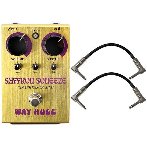 Way Huge Whe103 Squeeze Compressor Huge Whe103 Saffron Squeeze Compressor W 2 Patch Cables - Red One Music