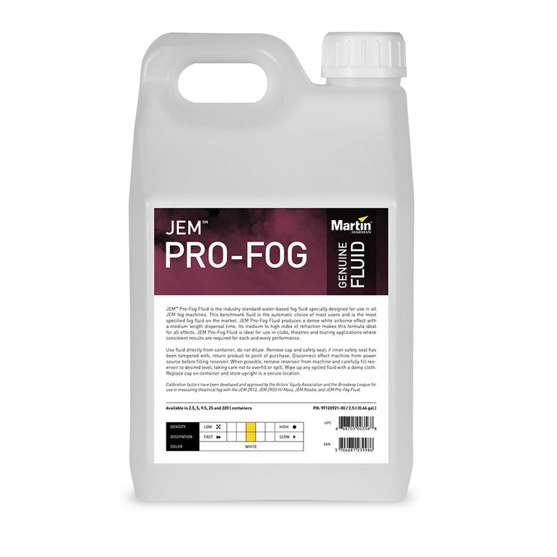 Fluide Jem Pro PRO BROUILLARD - 2,5 L
