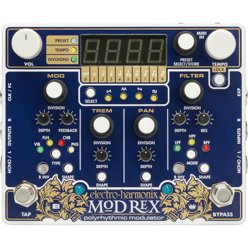 Electro-Harmonix MOD REX Polyrhythmic Modulator Pedal