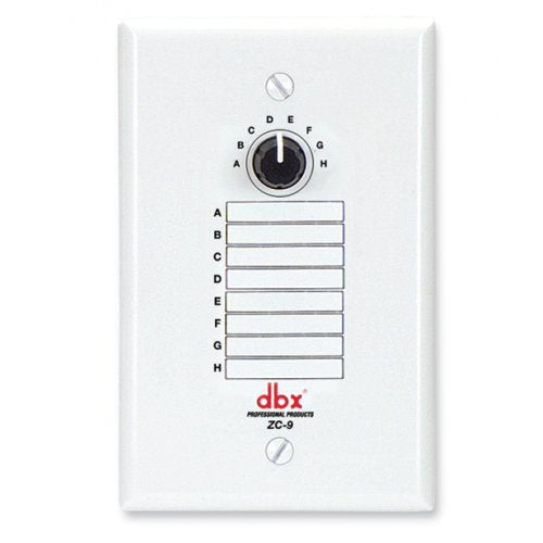 Dbx Zc9 Wall-mounted Zone Controller - Red One Music