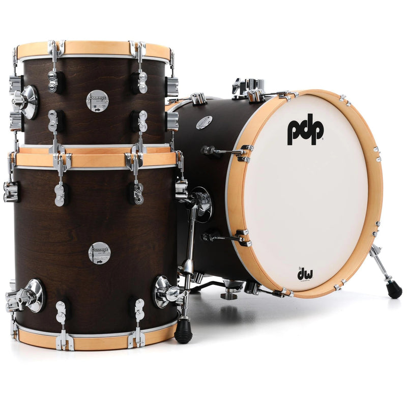 PDP PDCC1803WN Concept Maple Classic 3-Piece Bop Shell Pack (Walnut Stain)