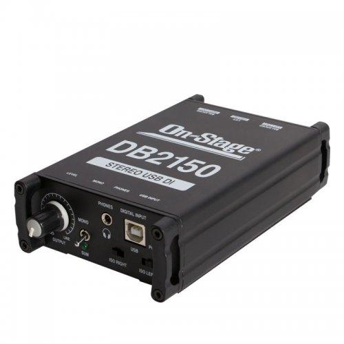 On-Stage Db2150 Stereo Usb Di Box Stereo Usb Direct Box - Red One Music