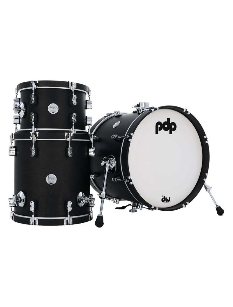 PDP PDCC1803EE Concept Maple Classic 3-Piece Bop Shell Pack (Ebony Stain)