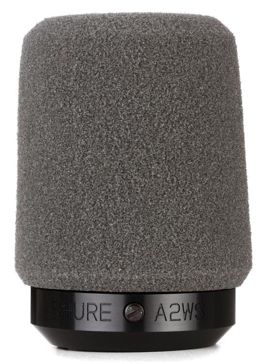 Shure A2WS - Windscreen for SM57, SM77 & 545 Series Handheld Microphones (Gray)