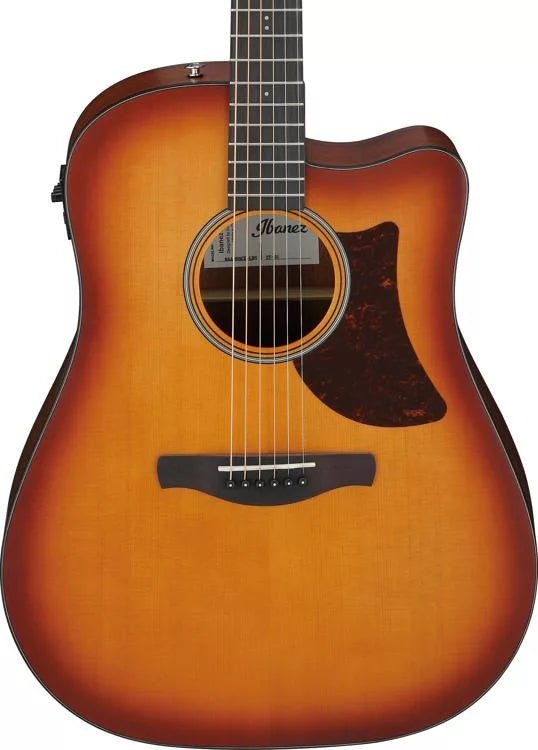Ibanez AAD50CELBS Advanced Acoustic-electric Guitar (Light Brown Sunburst Open Pore)