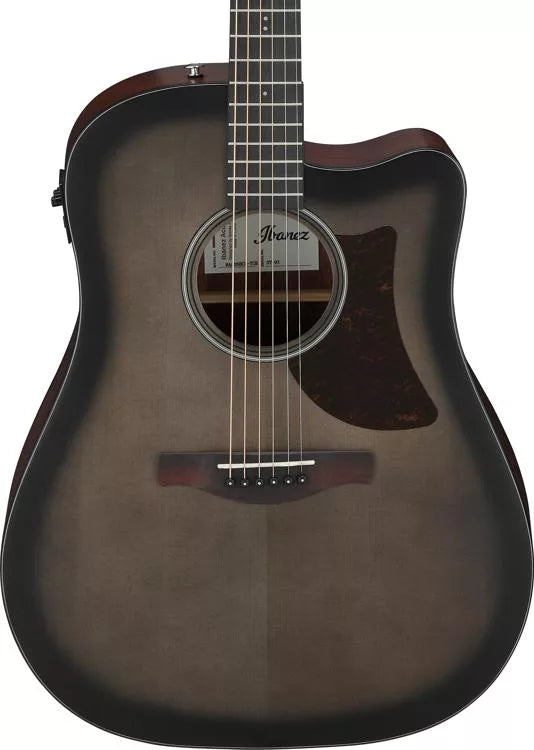 Ibanez AAD50CETCB Advanced Acoustic-electric Guitar (Transparent Charcoal Burst)