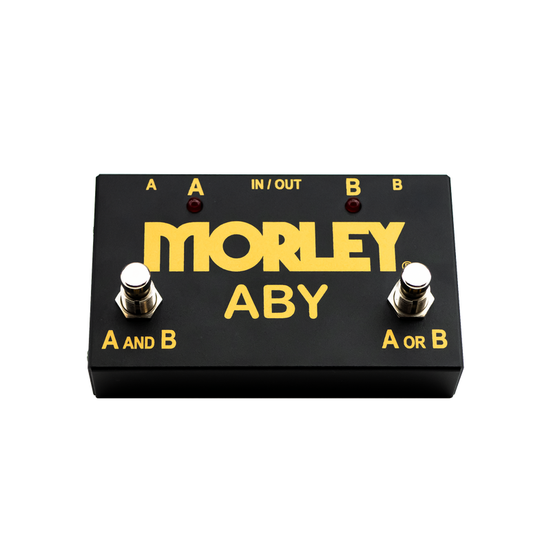 Pédale de commutation/combinaison à 2 boutons Morley ABY-G Gold Series ABY 
