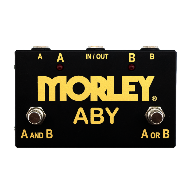 Pédale de commutation/combinaison à 2 boutons Morley ABY-G Gold Series ABY 