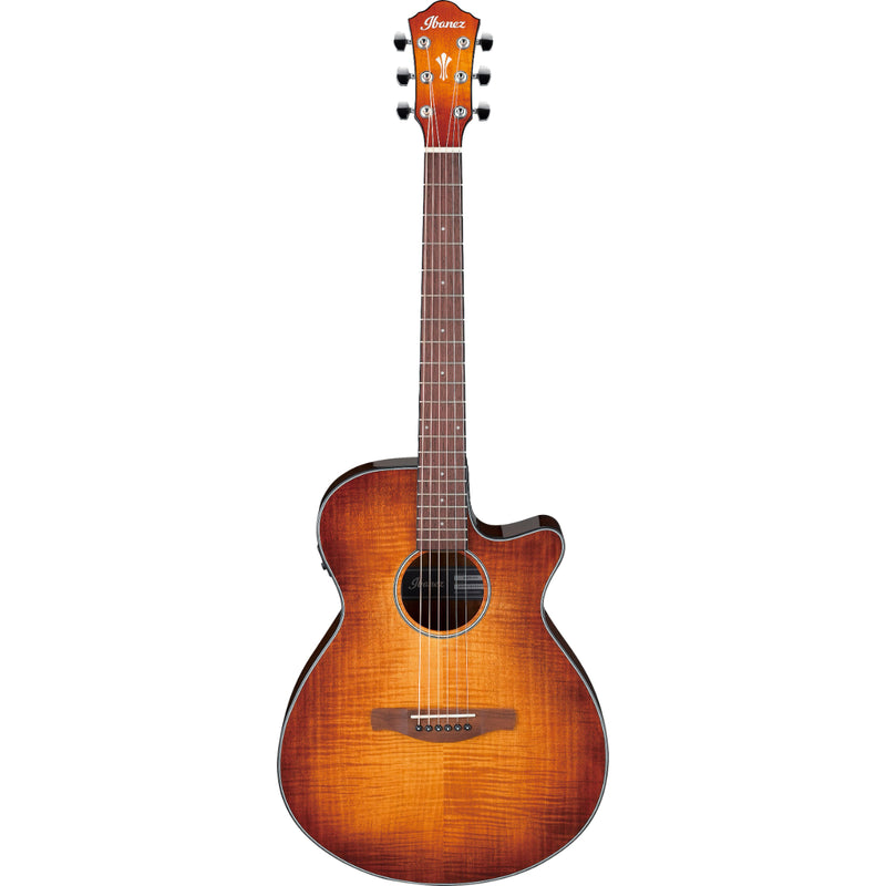 Ibanez AEG70VVH - Guitare acoustique AEG Slim Body Single Cutaway - Violon Vintage brillant