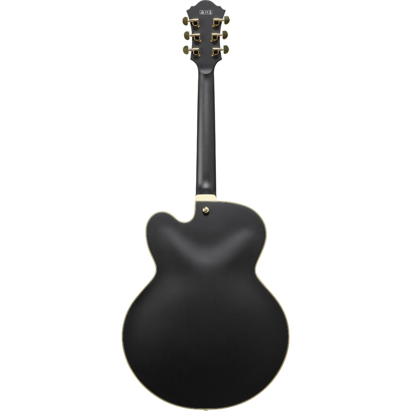 Ibanez AF75GBKF AF Artcore - Guitare électrique Hollow Body avec 2 micros Humbucker - Noir plat