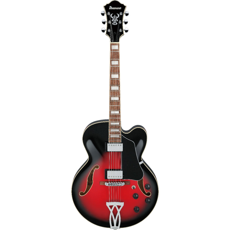 Ibanez AF75 ARTCORE Hollow Body Electric Guitar (Transparent Red Sunburst)