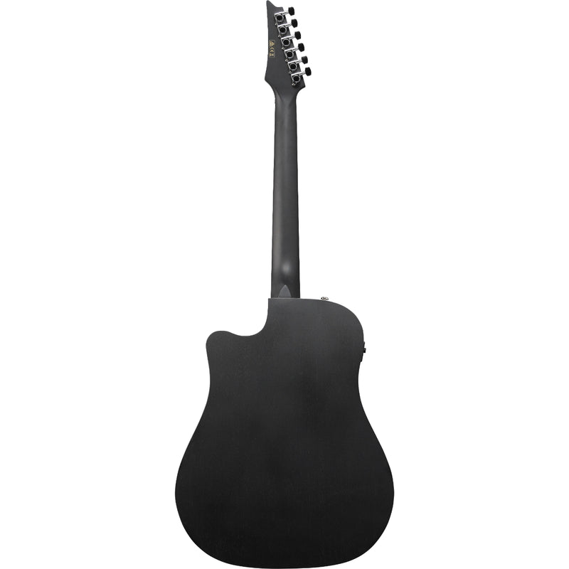 Ibanez ALT20WK - Guitare acoustique Altstar Dreadnought avec préampli et accordeur - Noir patiné