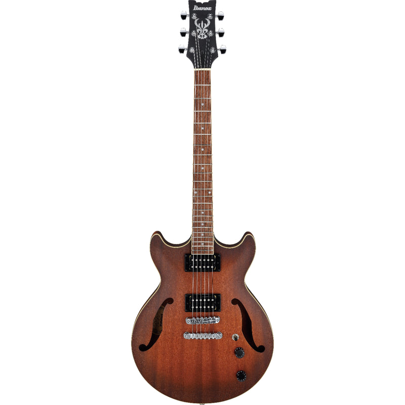 Ibanez AM53TF AM Artcore - Semi Hollow Body Electric Guitar with Quik Change III Tailpiece - Tobacco Flat