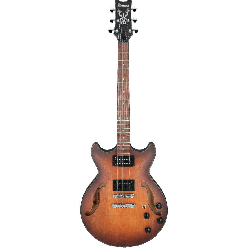 Ibanez AM73BTF AM Artcore - Guitare électrique semi-creuse avec cordier Quik Change III - Tabac plat