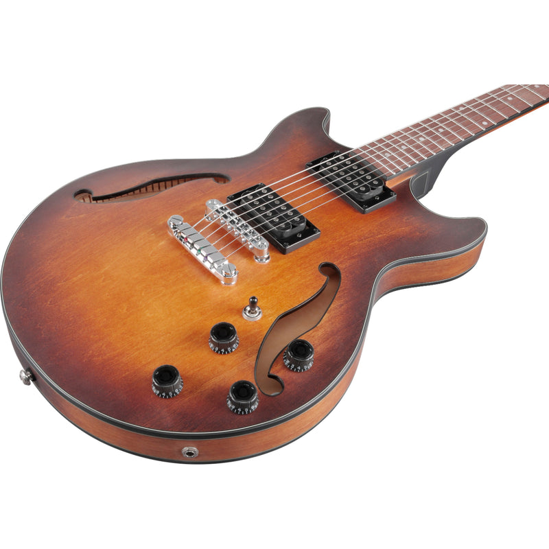 Ibanez AM Series Semi Hollow-Body Electric Guitar (Tobacco Flat)