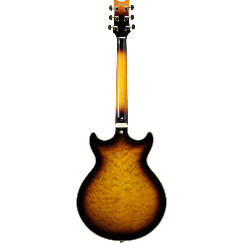 Ibanez ARTCORE EXPRESSIONIST Series Semi Hollow-Body Electric Guitar (Antique Yellow Sunburst)