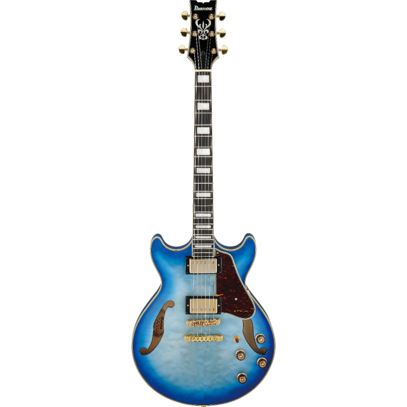Ibanez AM93QMJBB AM Artcore Expressionist 6str Electric Guitar - Jet Blue Burst