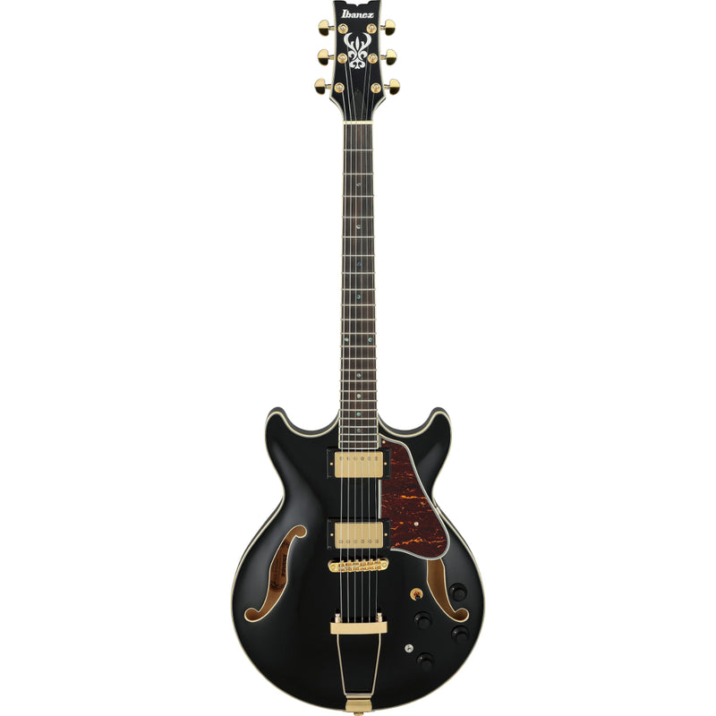 Ibanez AMH90BK AM Artcore Expressionist - Guitare électrique semi-creuse avec 2 micros Super 58 - Noir