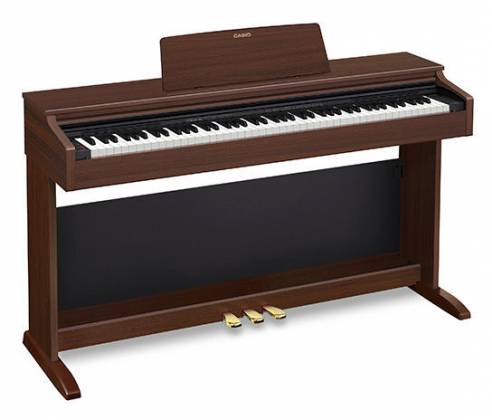 Casio AP270BN Piano numérique Celviano 88 touches avec armoire et pédales SP33 (marron chêne)
