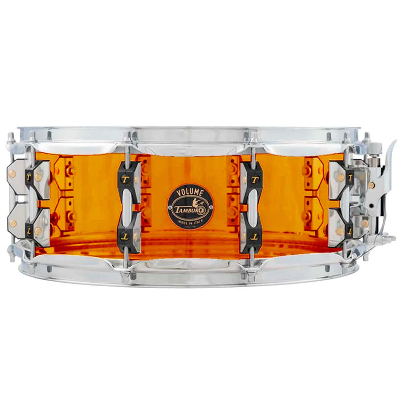 Tamburo TB VLSD1455OR VOLUME Series Seamless-Acrylic Snare Drum (Orange) - 14" x 5.5"