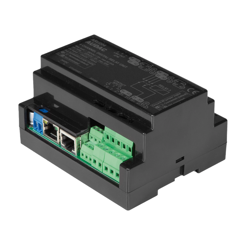 Audac ARU204 Multi-Channel Digital Relay Unit 4 Relays