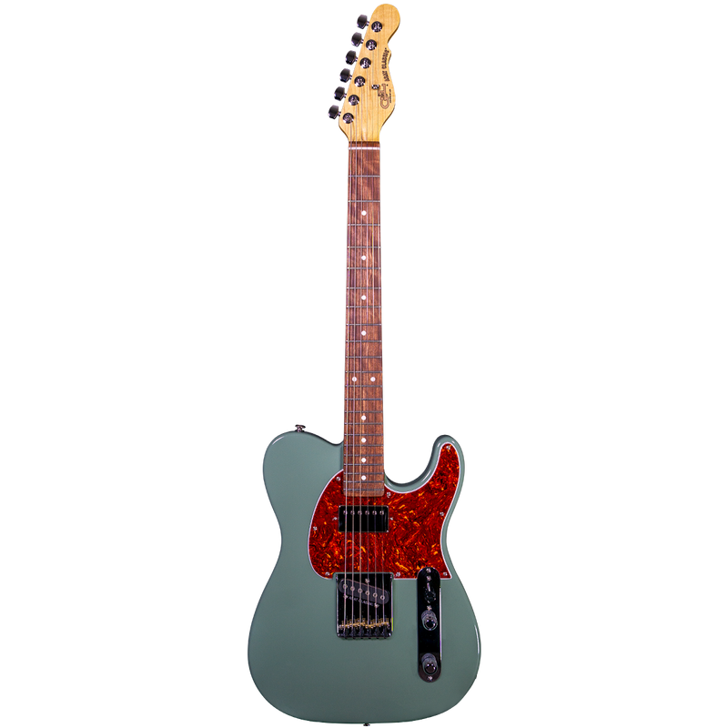 G&amp;L FULLERTON DELUXE BLUESBOY Corps en aulne avec guitare électrique avec touche des Caraïbes - Macha Green 