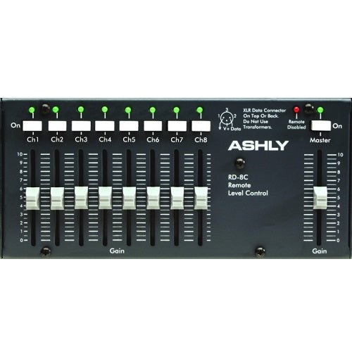 Ashly Rd-8C 8-Channel Desktop Remote For Vcm-88C - Red One Music