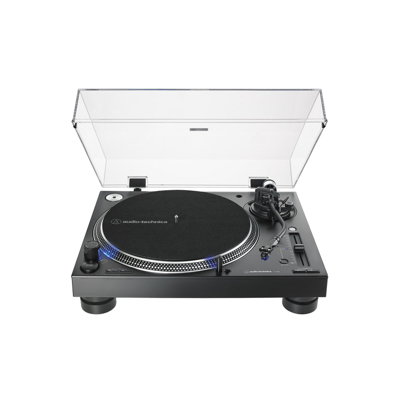 Audio-Technica AT-LP140XP-BK Platine vinyle DJ professionnelle à entraînement direct (noir)