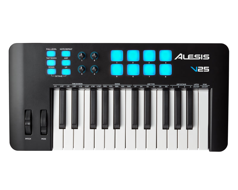 Alesis V25MKII USB-MIDI Keyboard Controller - 25-Key