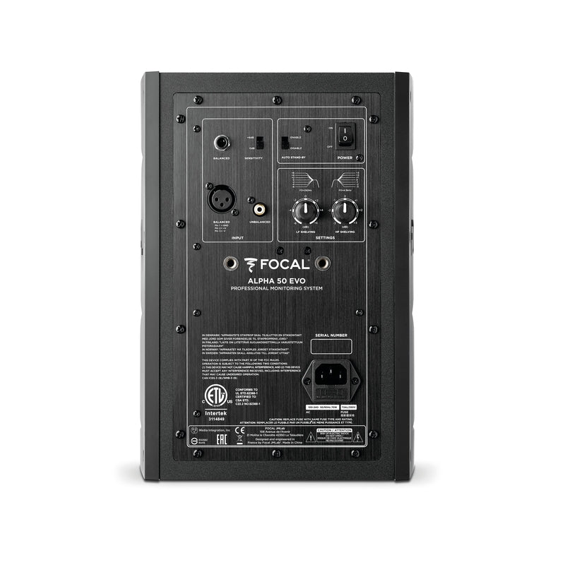 Focal ALPHA 50 EVO Single Powered Studio Monitor - 5"