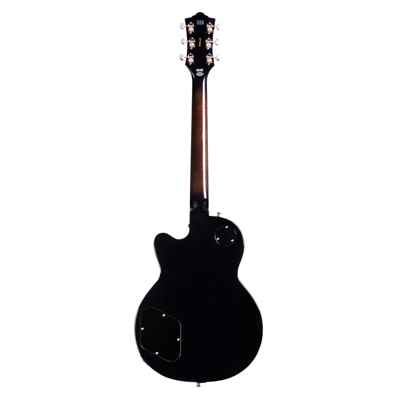 Guild NEWARK Aristocrat HH Guitare électrique avec matériel en nickel – Trans Black Burst