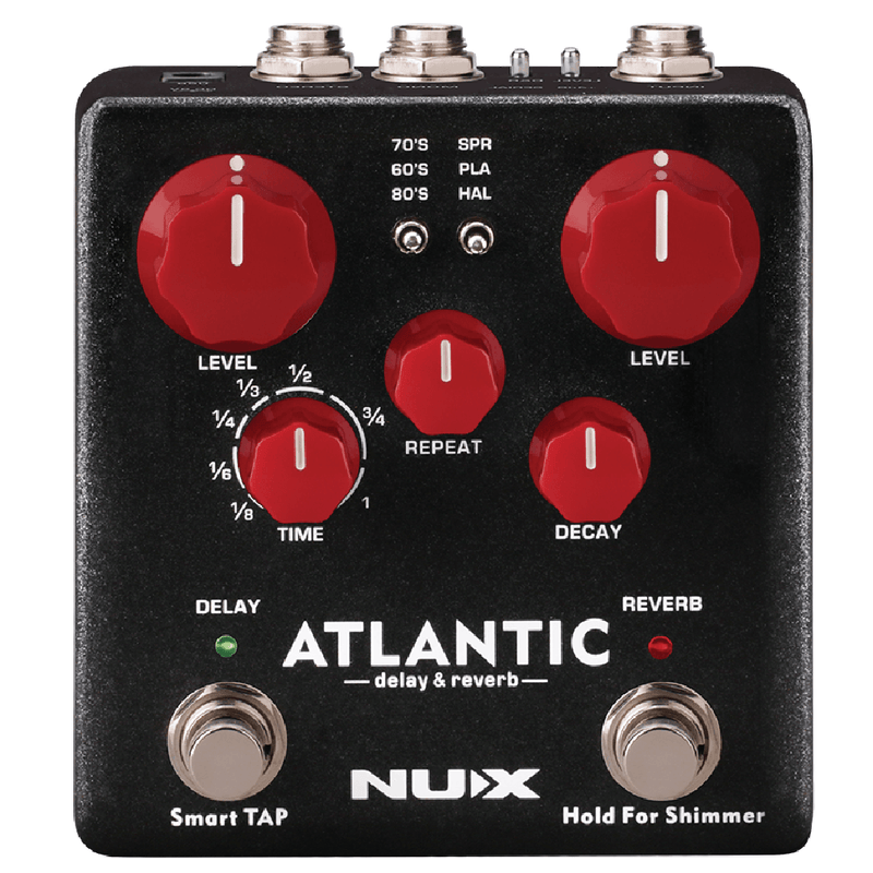 NuX ATLANTIC-NUX Pédale de retard et de réverbération