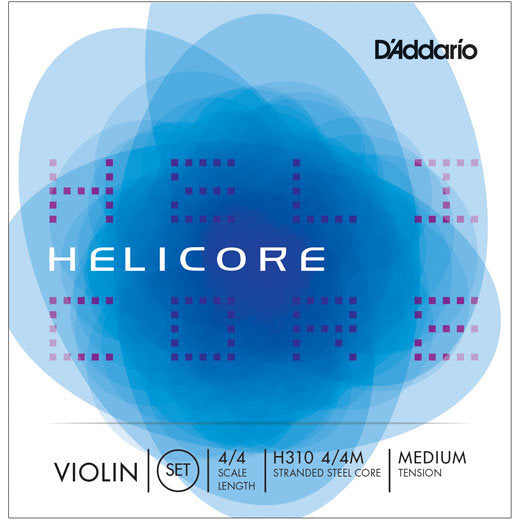 D'Addario H3104-4 Ensemble de chaîne de violon d'hélicore 4/4 Medium