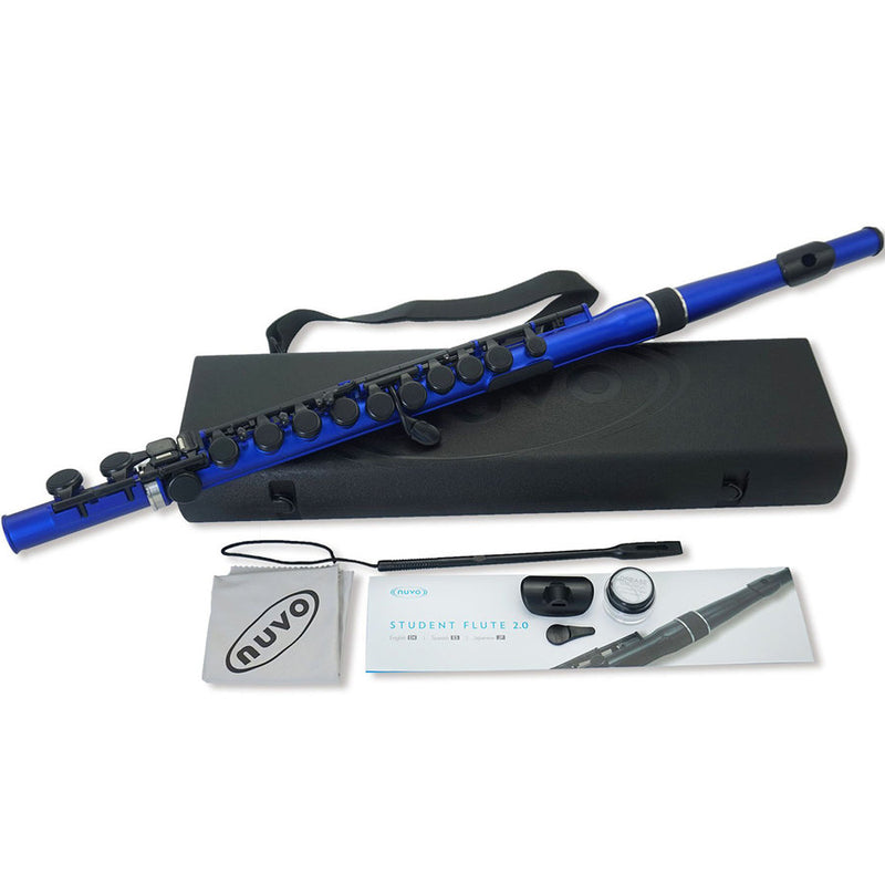 Nuvo N235SFBB Student Flute Kit (Blue/Black)