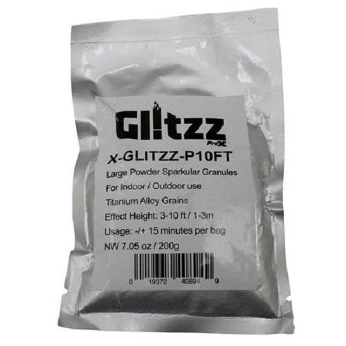 ProX X-BLITZZ-P10FT 10' Blitzz Large Powder Cold Spark Effect Granules - Red One Music