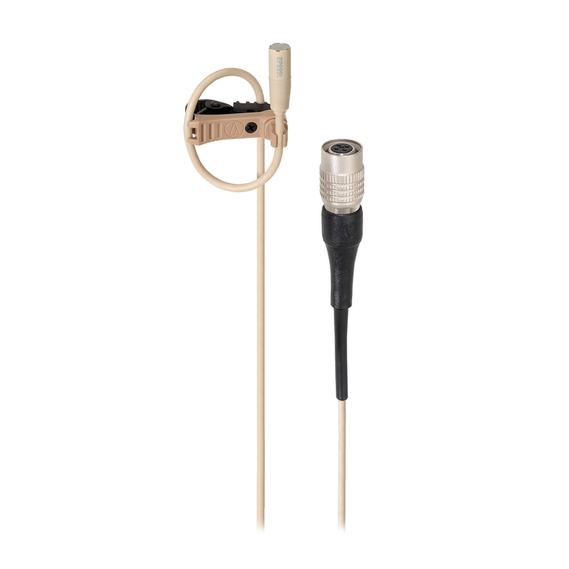 Audio-Technica BP899LCW-TH Subminiature Omnidirectional Condenser Lavalier Microphone - Low-Sensitivity Wireless cW Beige